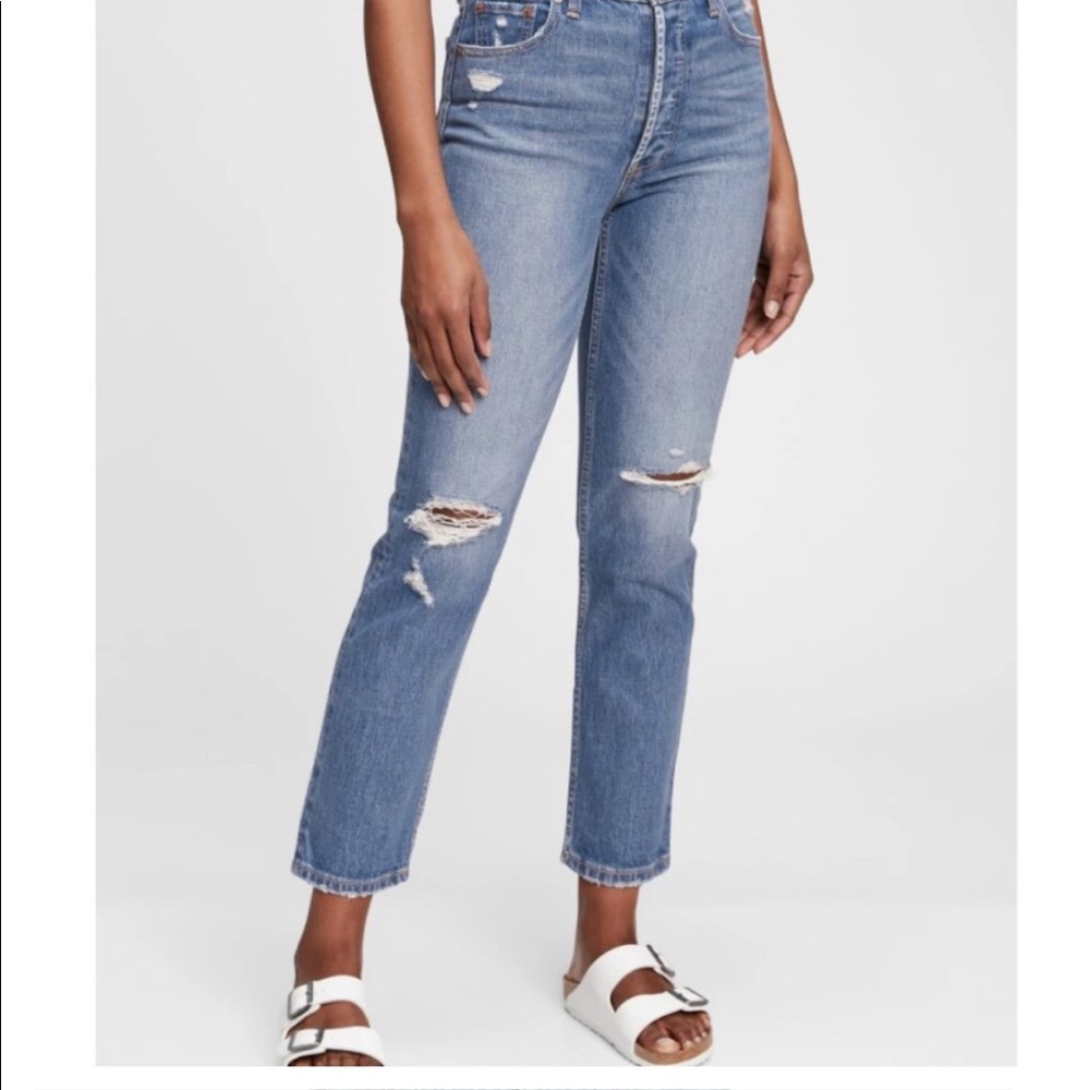 Gap cheeky straight high rise jeans
